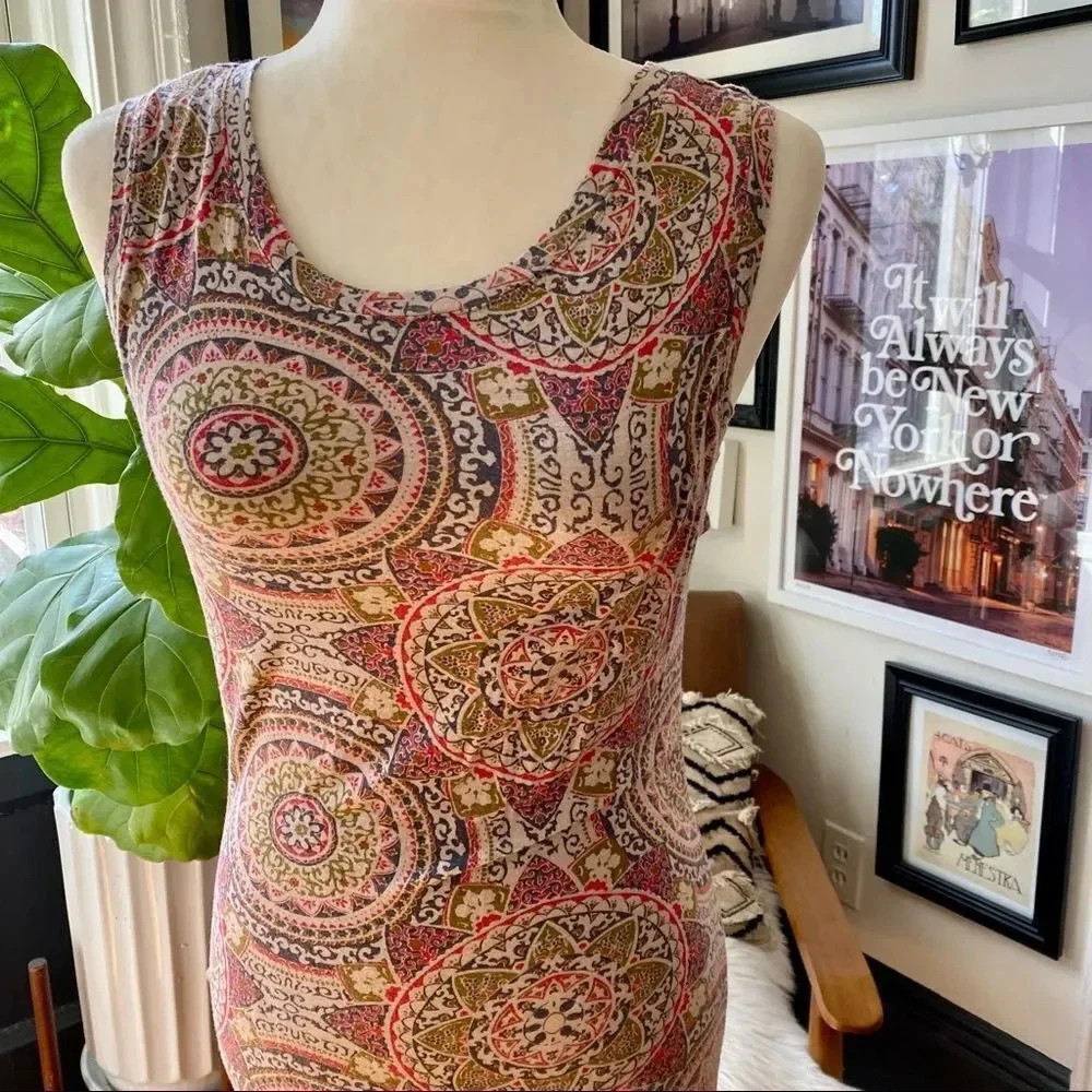 Free People‎ Mandala Bodycon Midi Dress - Picture 3 of 8